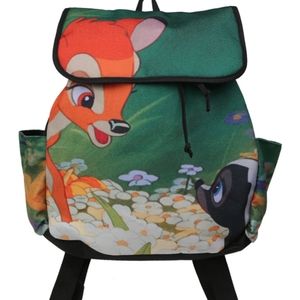 Disney loungefly Bambi meets flower backpack